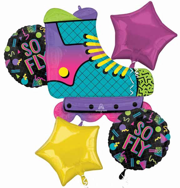 90s Party So Fly Foil Balloons Bouquet