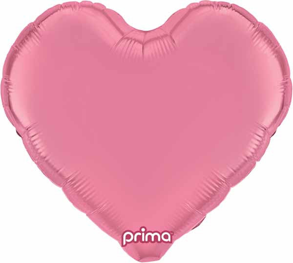 Prima 9" Light Pink Heart Self-Sealing Foil Balloon 6/PCS