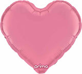 Prima 9" Light Pink Heart Self-Sealing Foil Balloon 6/PCS