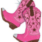 Pink Dancing Cowboy Boots Western 36" Supershape Foil Balloon
