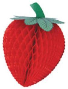 8" Art-Tissue Strawberry Decoration 1/PC