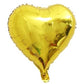 Gold Heart 18" Supershape Mylar Foil Balloon