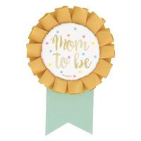 Foil Mom to Be Baby Shower Badge 1/CT