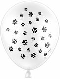 Paw Print 12" Latex Balloons Helium Quality 6pk