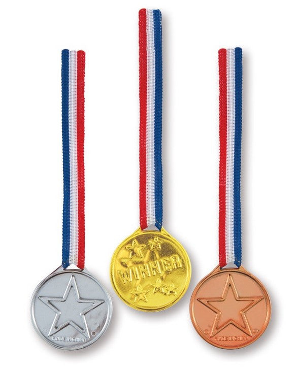 Gold Silver & Bronze Winner Medals 3/CT