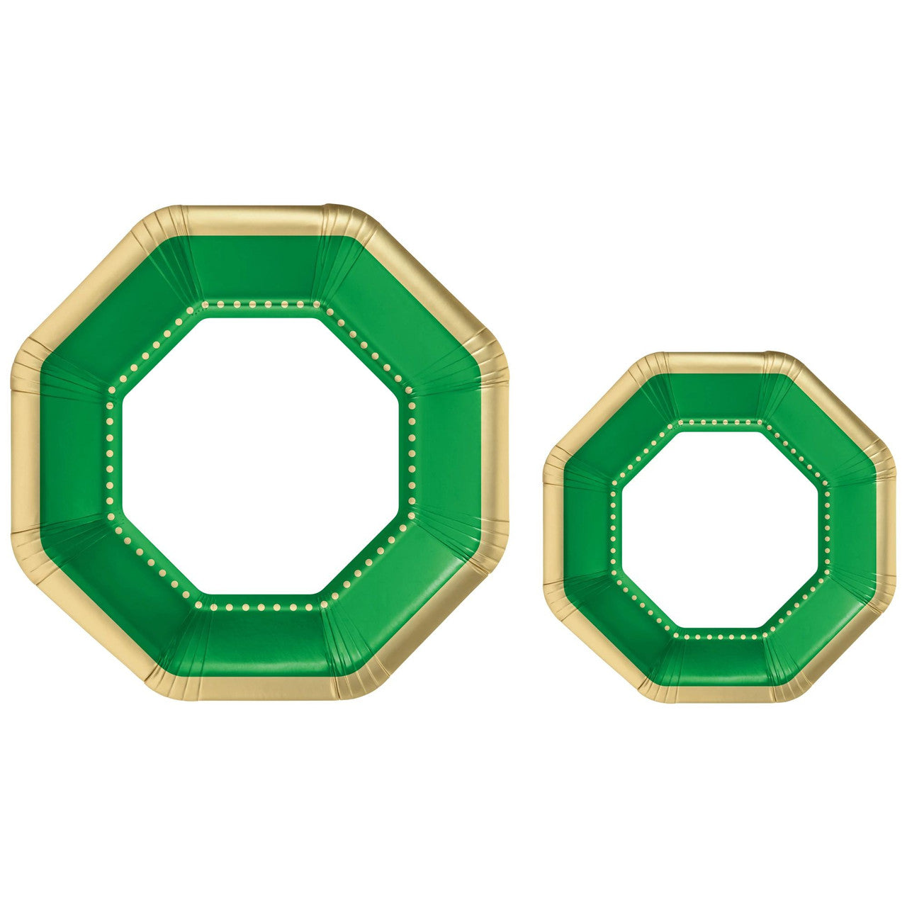 Multipack, Premium Paper Plates - Festive Green