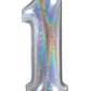 26" Foil  Balloon Number Holographic