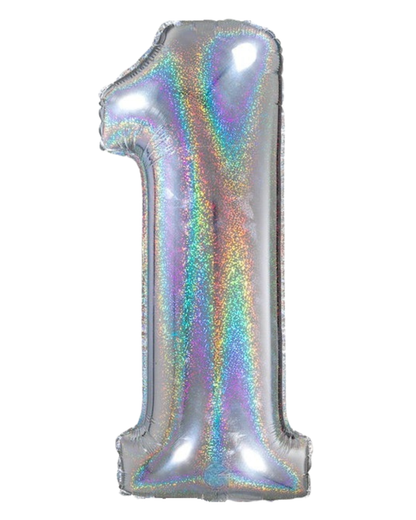 26" Foil  Balloon Number Holographic