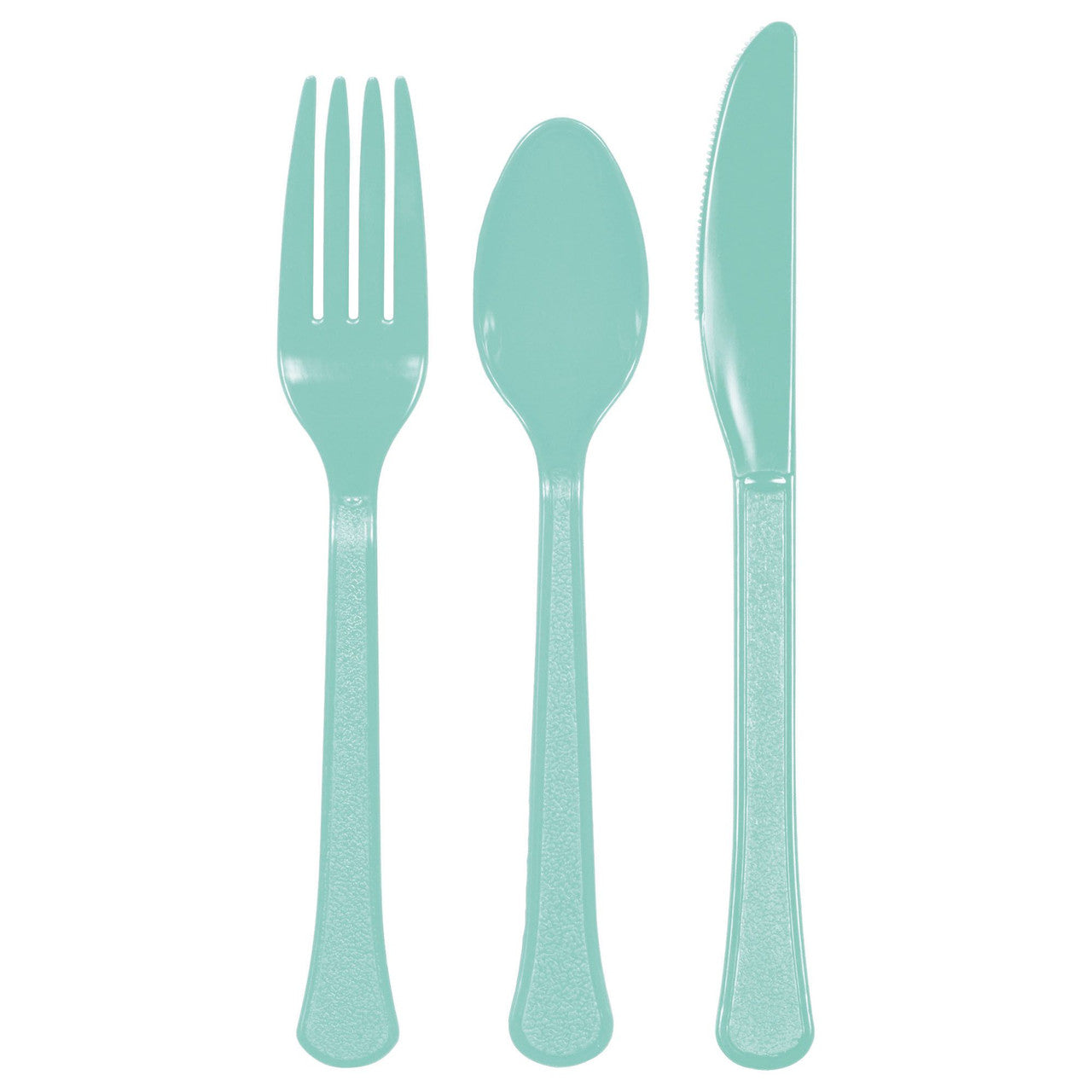 Plastic Egg Blue Cutlery