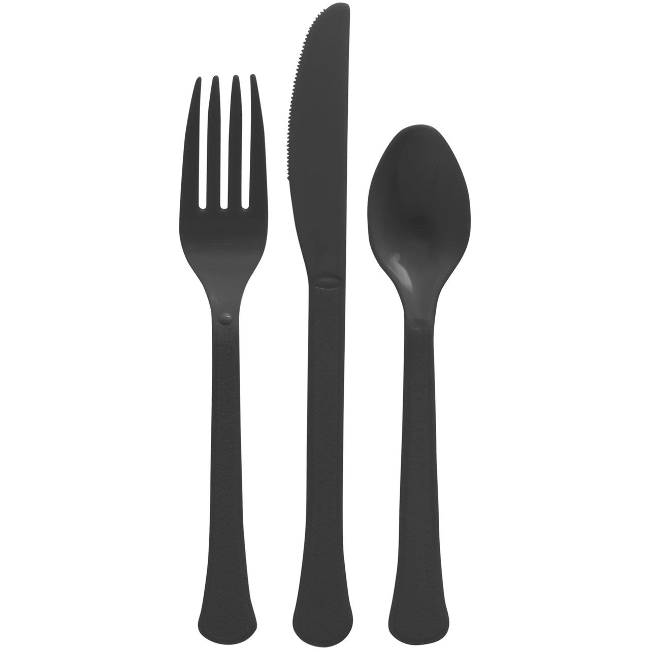 Plastic Black Cutlery