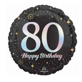Happy 80th Birthday Foil Balloon 18"