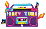 Party Time Boom Box Ghetto Blaster 28" Supershape Foil Balloon