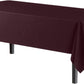 54" x 108" Plastic Table Cover - Dark Brown