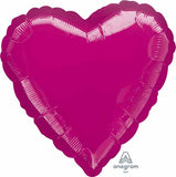 Hot Pink Fuchsia Heart 18" Foil Balloon