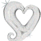 Silver Chain Of Hearts Foil Balloon
