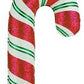 60" Holiday Christmas Candy Cane Supershape Foil Balloon