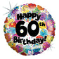 Happy 60th birthday balloon