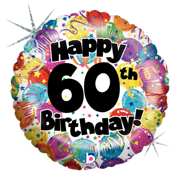 Happy 60th birthday balloon