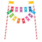 Rainbow Birthday Bunting Cake Topper 1/CT