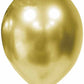 Chrome Gold 12" Latex Balloons Helium Quality 50/CT