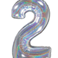 26" Foil  Balloon Number Holographic