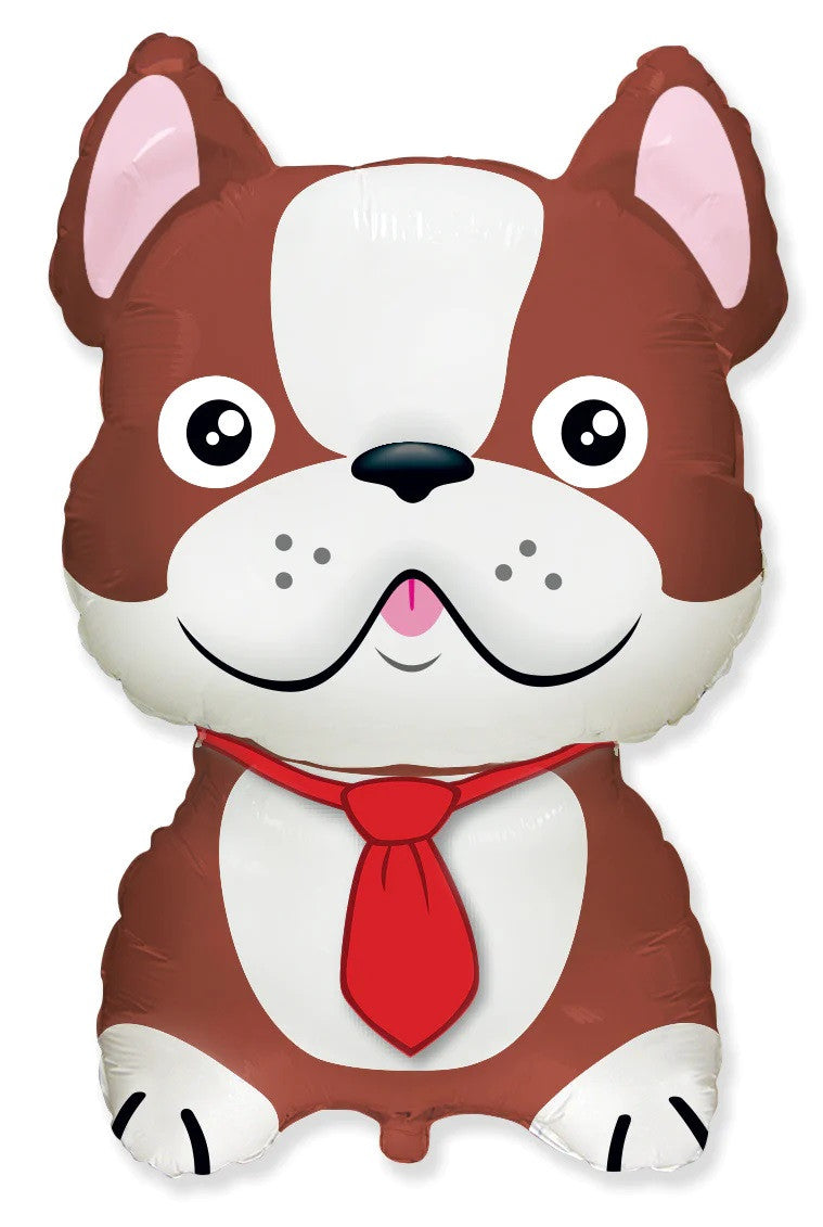 Cute Bull Dog Foil Balloon