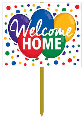 welcome home yard sign
