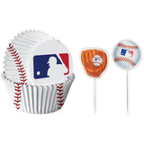 MLB Baseball Cupcake Cases & Picks 48/CT