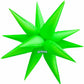 Prima Electric Green 40" 3D Magic Starburst Shape Air Fill Foil Balloon