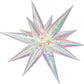 40" Jumbo 3D Magic Exploding Star-Burst Shape Air Fill Foil Balloon Iridescent