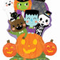 Monster Mingle Pumpkin Halloween Airloonz 48" Air-Fill Foil Balloon