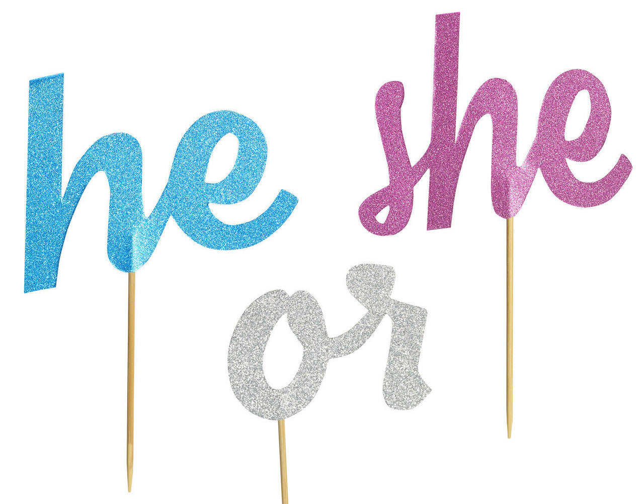 gender reveal cake topper