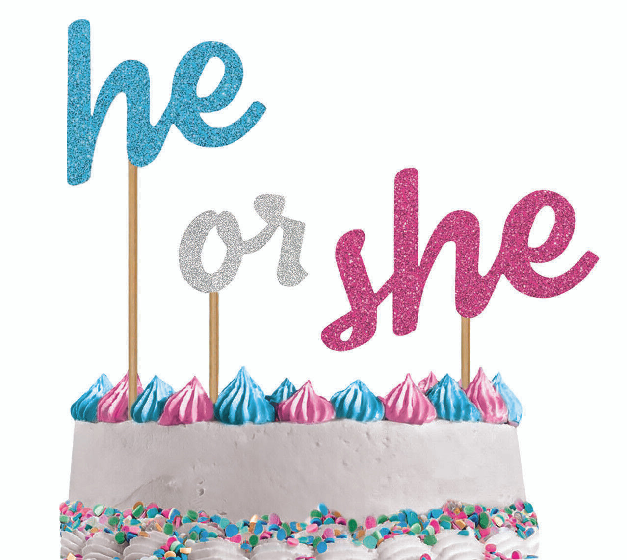 boy or girl cake topper