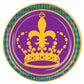 Mardi Gras Plates 9" 8/CT