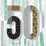 Minted Milestone 50th Birthday Lunch Napkins Paper Party Tableware 16/CT