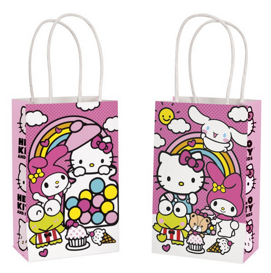 Hello Kitty & Friends Kraft Paper Favor Bags 8/CT