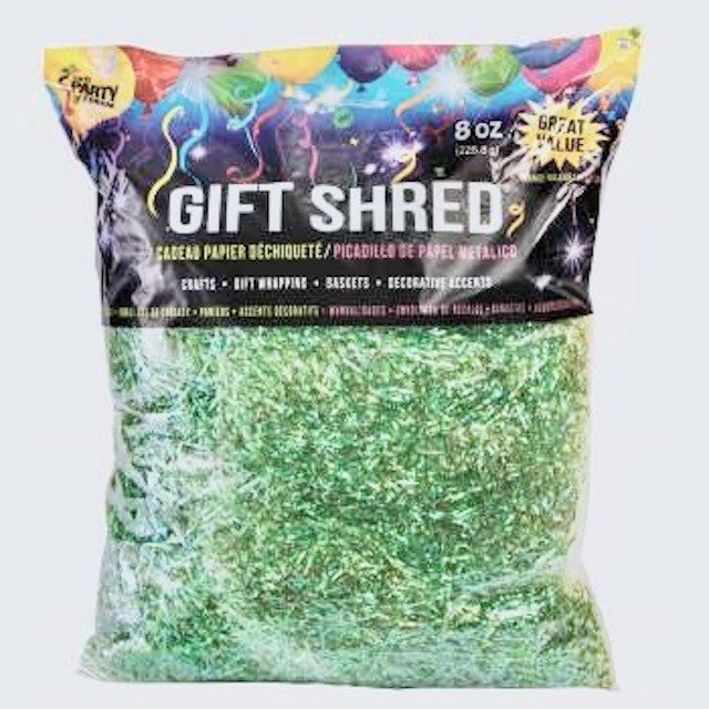 Green Iridescent Gift Shred Jumbo 8 oz Bag