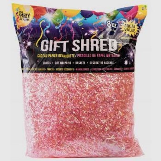 Pink Iridescent Gift Shred Jumbo 8 oz Bag
