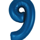34” Number Balloon Navy Blue Foil
