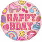 Happy Birthday Girl Patches 18" Round Foil Balloon