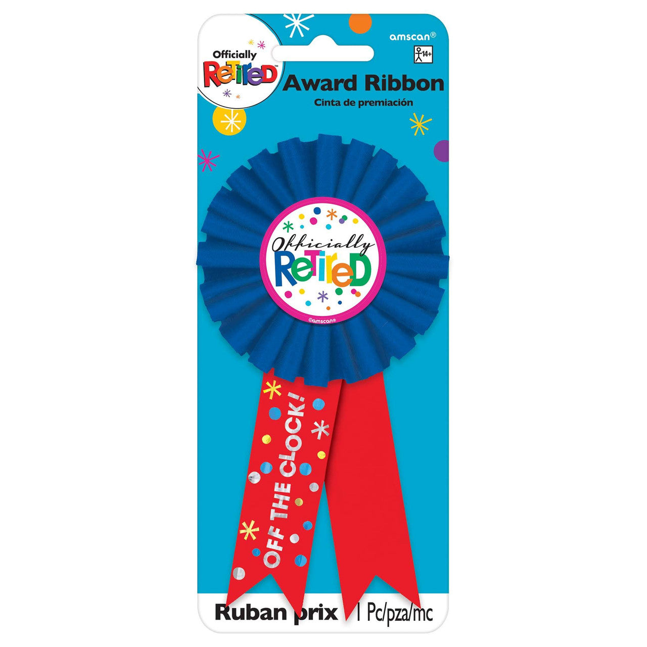 Officially Retired Off The Clock Award Ribbon 1/PC