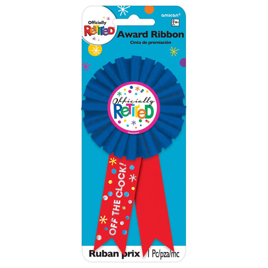Officially Retired Off The Clock Award Ribbon 1/PC