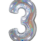 26" Foil  Balloon Number Holographic
