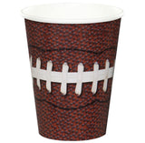 Football Party Cups 9oz - 8 Pack Paper Cups