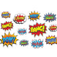 Large Superhero Comic Action Assorted Cutouts 12 PCS