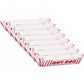 Red & White Striped Paper Hot Dog Tray 8 Pack