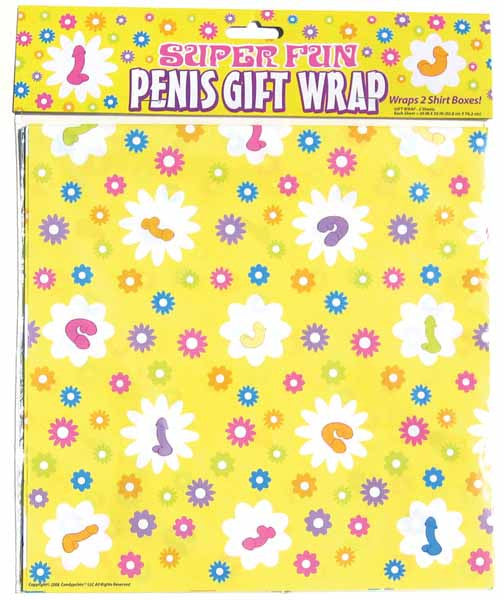 Super Fun Colorful Penis Gift Wrap