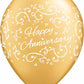 Gold Anniversary Latex Balloon
