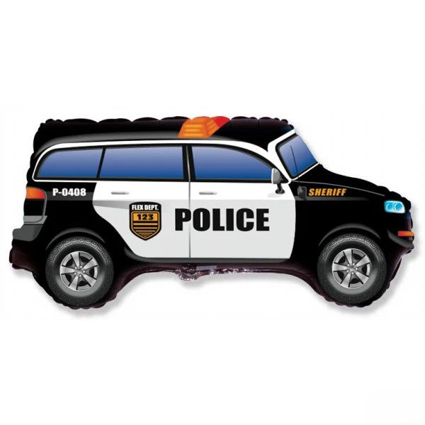 Airfill Police Car Mini Foil Balloon