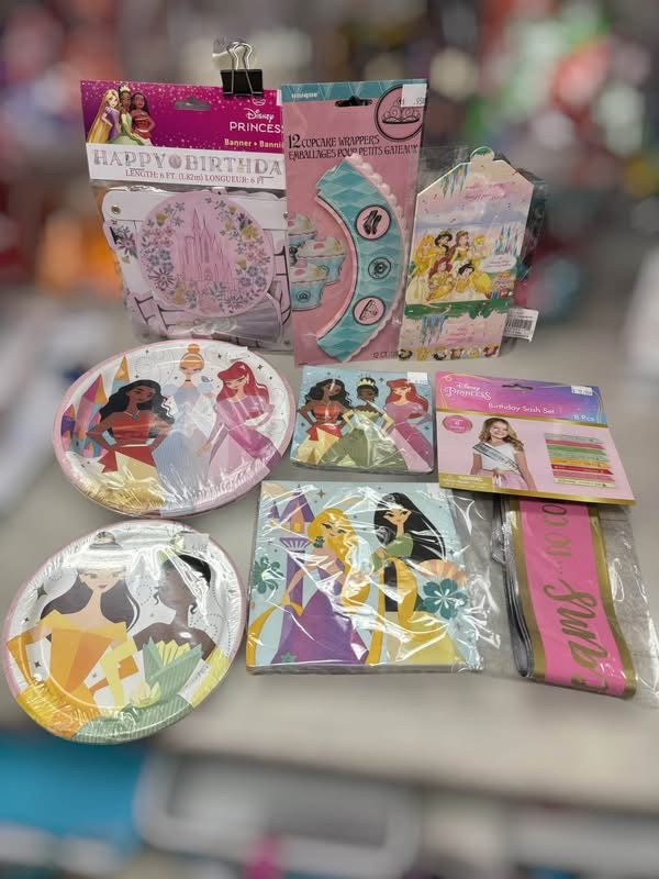 Grab 'n Go Party Pack Disney Princess for 8 Guests